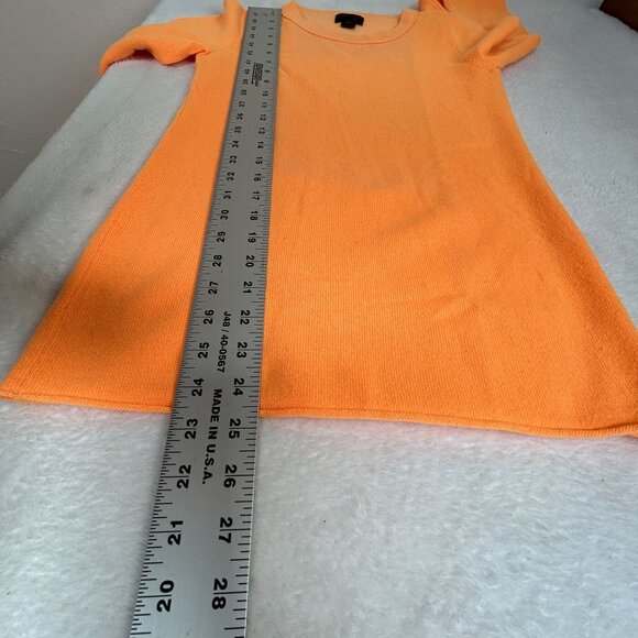 J.Crew Collection Womens Crew Neck Italian Cashmere Sweater XS Orange Pullover - Picture 8 of 8